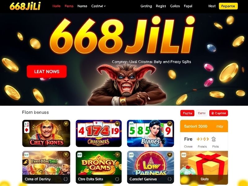 Discover 668jili, the ultimate online casino platform offering real money games, slot machines, sports betting, and live dealer experiences with exclusive bonuses for players.